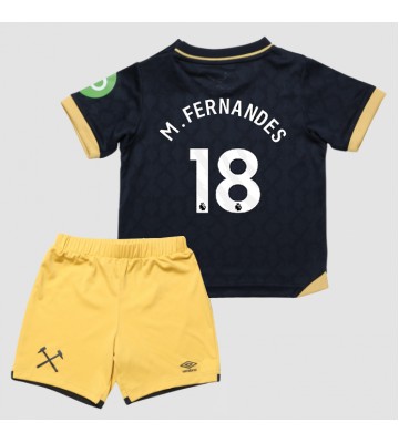 West Ham United Mateus Fernandes #18 Replik 3rd trikot Kinder 2025-26 Kurzarm (+ Kurze Hosen)
